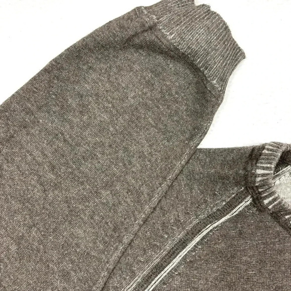 Tommy Bahama 100% Cotton Brown Crew Neck Heathered Mens Soft Sweater Size XL - Picture 4 of 15